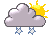 various clouds, snow