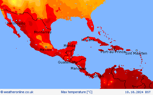 Max temperature Forecast maps